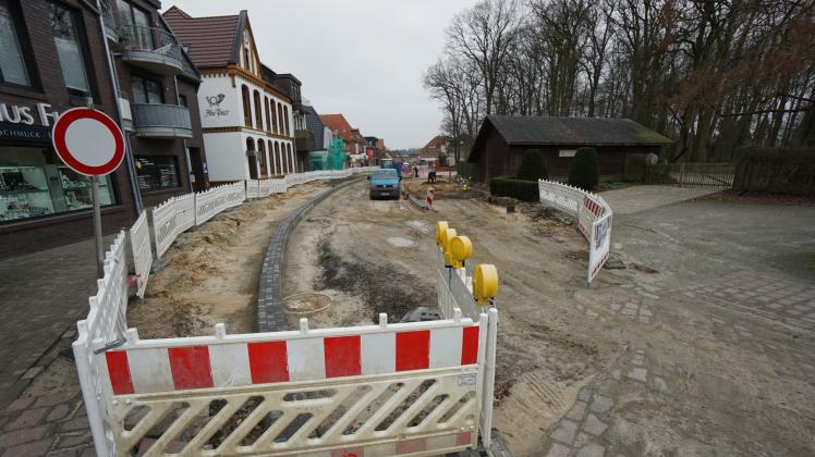 Die Sanierung der Poststraße in Werlte dauert weiter an.