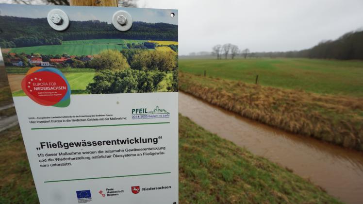 Unbekannte haben Umweltschutzmaßnahmen im Fresenburger Graben zerstört.