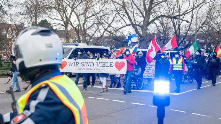 In Osnabrück demonstrierten heute wieder Kritiker der Corona-Maßnahmen