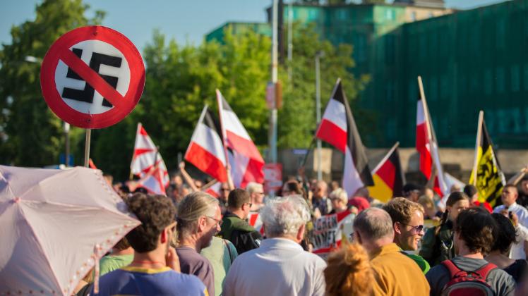 Zahl der Naziaufmärsche auf dem niedrigsten Stand seit zehn Jahren