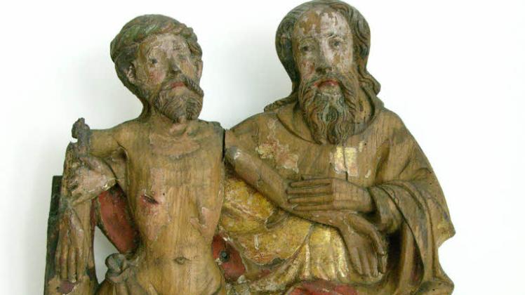Gnadenstuhl-Darstellung: Einzigartiges Kunstobjekt aus dem frühen 15. Jahrhundert.  