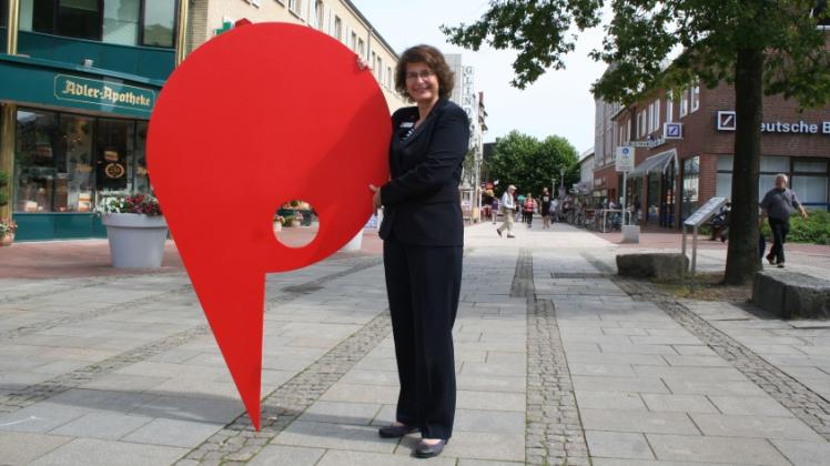 Bürgermeisterin Urte Steinberg will zusammen mit Stadtmarketing und Citymanagement den Leerstand in der Innenstadt reduzieren. Dabei setzt sie auch auf Pinnebergs Markenzeichnen.