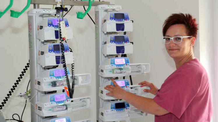 Kristin Schröder arbeitet auf der Intensivstation der Asklepios Klinik Parchim. 