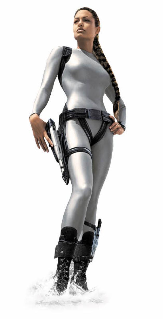 In den Filmen wird Lara Croft von Angelina Jolie gespielt.