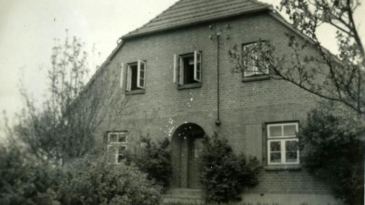 Giebelansicht eines Siedlerhauses aus dem Jahr 1937.