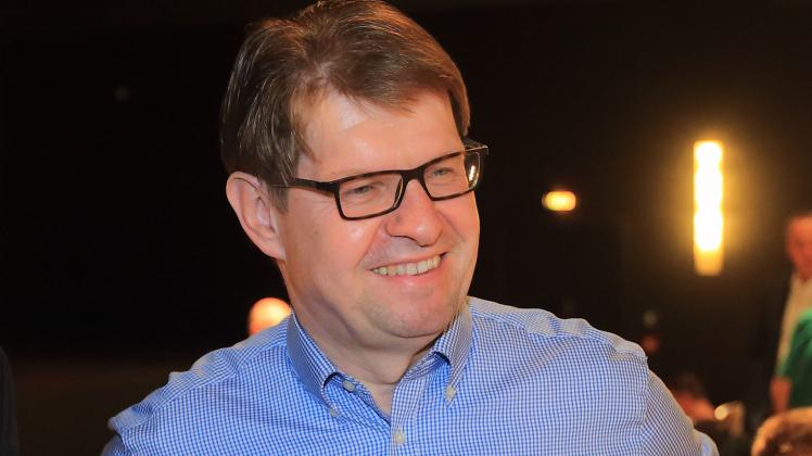 Ralf Stegner ist stellvertretender Bundesvorsitzender der SPD. Das Bild entstand während einer Tagung des linken Flügels der SPD in Magdeburg im Juni 2015.