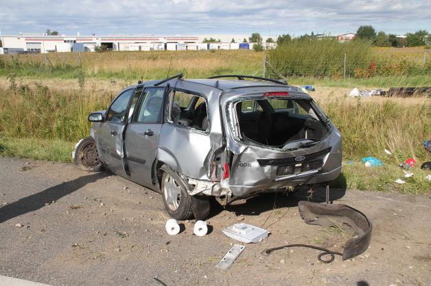 Ein schwerer Unfall mit vier Verletzten ereignete sich heute Nachmittag auf der A19 in Rostock.