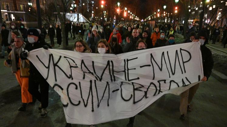 Demonstration in Moskau