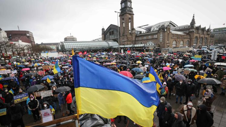 Ukraine-Konflikt - Demonstration in Hamburg