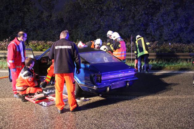 Schwerer Unfall auf A19 in Rostock mit vier Verletzten