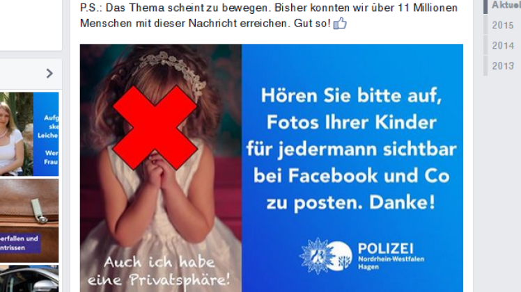 Das Facebook-Posting der Hagener Polizei.