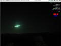 Dieser Meteorit wurde am 1. November 2015 von einer tschechischen Webcam fotografiert. Ein ähnliches Phänomen wollen Anwohner in MV gestern Abend gesichtet haben.