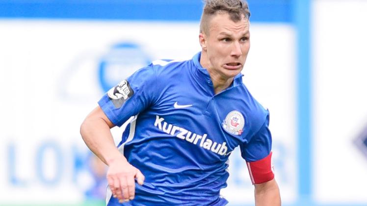 Rückkehr nach Gelb-Sperre: Hansa-Kapitän Tobias Jänicke steht dem FC Hansa heute im Heimspiel gegen die Würzburger Kickers wieder zur Verfügung.