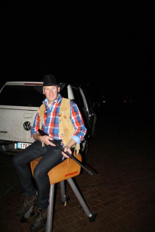 Der einsame Cowboy Gertjan Brink auf seinem „Pferd“.