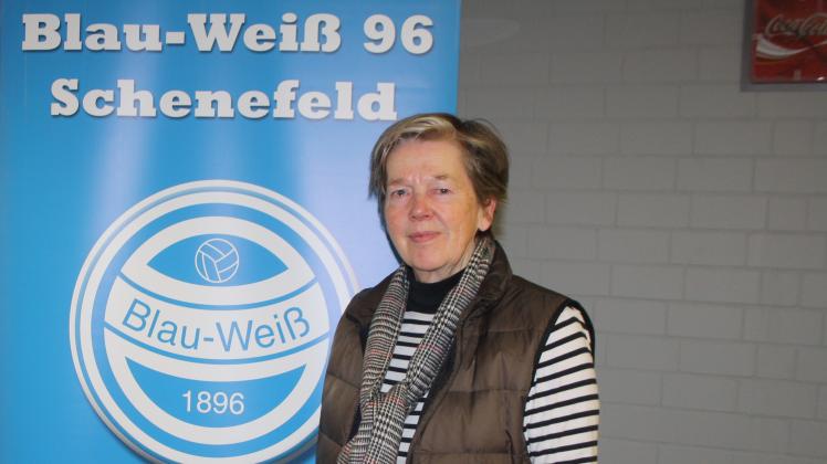 Marga Gätjens, Vorsitzende Blau-Weiß 96 Schenefeld.