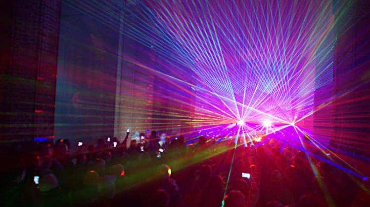 Beeindruckende Lasershow in der Georgenkirche Fotos: Nicole Hollatz 