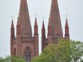 Die Doppeltürme sind Symbol der Klosterkirche. 