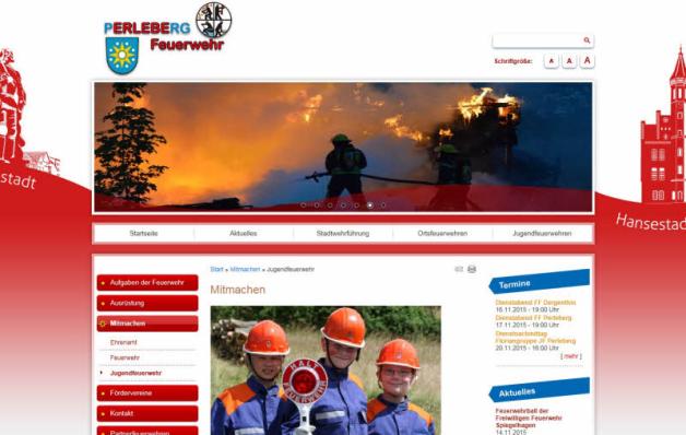 So sieht der neue Internetauftritt aus. Die Stadtfeuerwehren und Ortswehren betreiben nach wie vor auch ihre eigenen Seiten, wo man weiterhin u. a. die Einsatzdokumentationen findet. So sieht der neue Internetauftritt aus. Die Stadtfeuerwehren und Ortswehren betreiben nach wie vor auch ihre eigenen Seiten, wo man weiterhin u. a. die Einsatzdokumentationen findet.