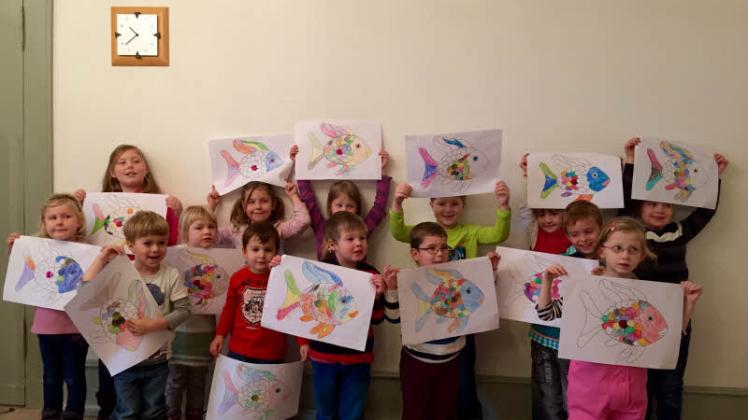 Die Kinder begeisterte sowohl das Vorlesen als auch das anschließende Malen.  