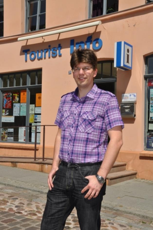 Michael Wufka, Geschäftsführer der Tourist-Info Plau am See GmbH. Seit November 2010 lenkt er die touristischen Ambitionen in der Stadt und entwickelt Marketingstrategien.  