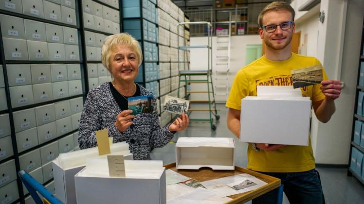 Soldatenschicksale in Plastikkisten: Marina Aurich und Robert Stephan sorgen dafür, dass die Feldpost-Sammlung aus dem Ersten Weltkrieg weitere 100 Jahre erhalten bleibt.  