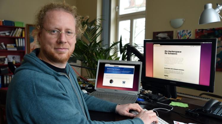 Steht hinter dem Hackerspace-Projekt: der Schweriner Web-Entwickler Michael Milz.  