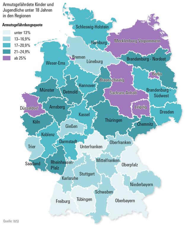 Kinderarmut in Deutschland 2014.