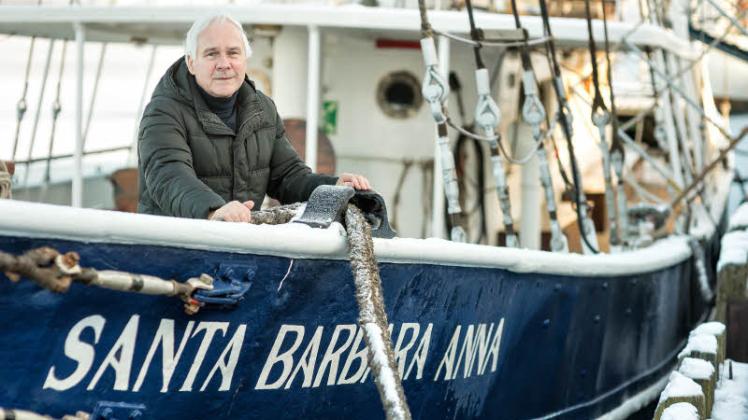 „Die Traditionsschifffahrt darf nicht sterben“, sagt Gerd Simonn, Kapitän der „Santa Barbara Anna“. „Die Traditionsschifffahrt darf nicht sterben“, sagt Gerd Simonn, Kapitän der „Santa Barbara Anna“.