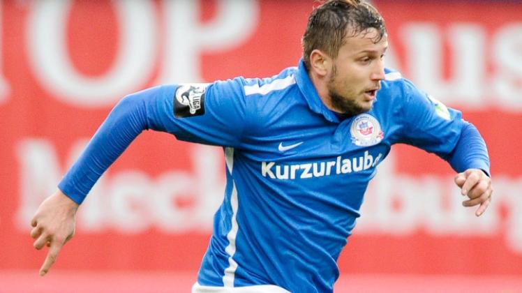 Bislang noch ohne Treffer in dieser Saison: Hansa-Stürmer Marcel Ziemer war einer der Kicker mit denen sich Aufsichtsrat und Vorstand der Rostocker austauschten.   
