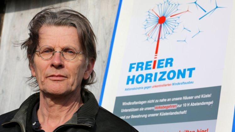 Norbert Schumacher, Vorsitzender des Aktionsbündnisses „Freier Horizont". Am Wochenende gründeten die Mitglieder der Organisation die gleichnamige Partei.