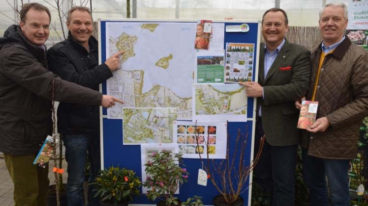 Die Gartenbaubetriebe präsentieren sich während der Landesgartens