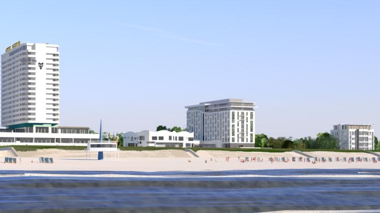 Top-Lage: Das Strandläufer-Grundstück (ganz rechts) gehört zu den besten Adressen in Warnemünde  Fotos: DSR Immobilien 