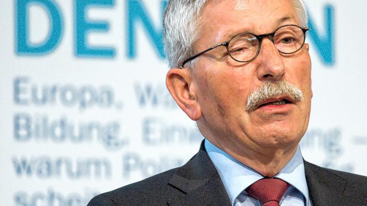 Der umstrittene frühere Berliner Finanzsenator und Bundesbankvorstand Thilo Sarrazin
