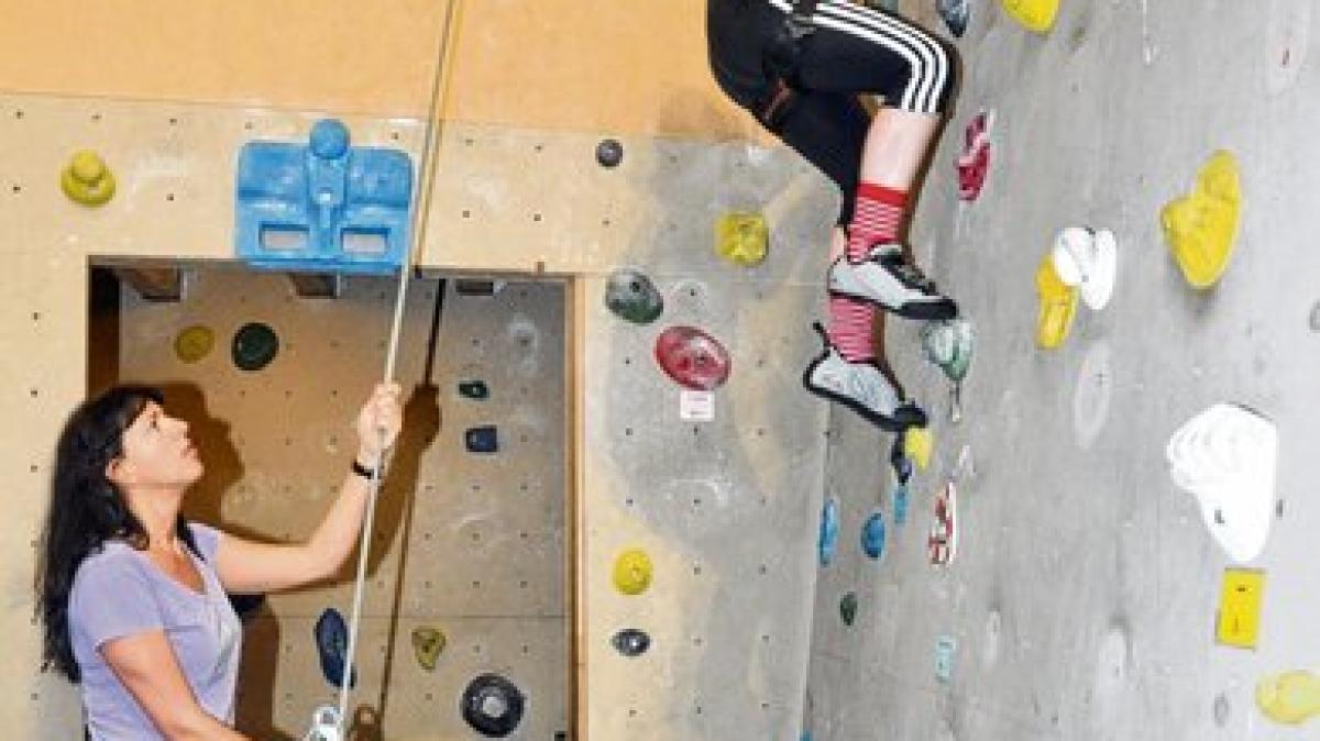 Mit viel Spaß und Kraft die Wand hoch SHZ