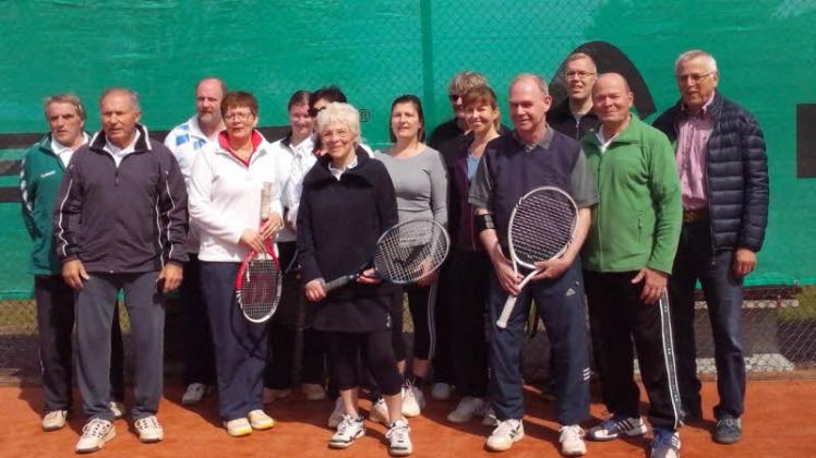 Die Aktiven des Tennisvereins Schwerin-Görries  