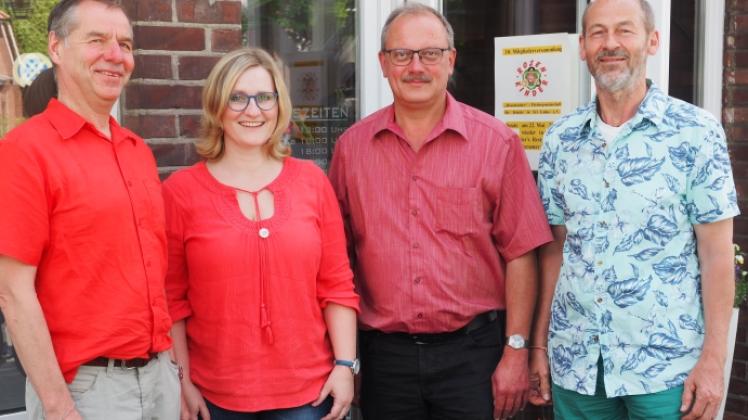 Die Vorstandsmitglieder Dieter Kaske (v. l.), Katharina Kroog, Curt Hellwig und Wulf Ohage bereiten den zehnten Geburtstag des Vereins vor, der im August gefeiert werden soll.