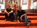 Internationaler Auftritt: Adam Boeker, Sousan Eskandar und Hussein Atfah in der Beelitzer Kirche.  