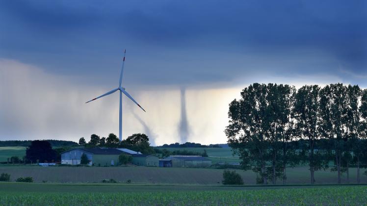 Tornado in Schleswig im Juni 2016.