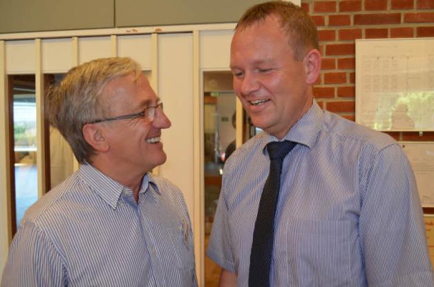 Peter Schmidt hörte es sehr gern, dass Jesper Frost Rasmussen, Vize-Bürgermeister der Esbjerg Kommune, die Partnerschaft mit Güstrow weiter unterstützen will.