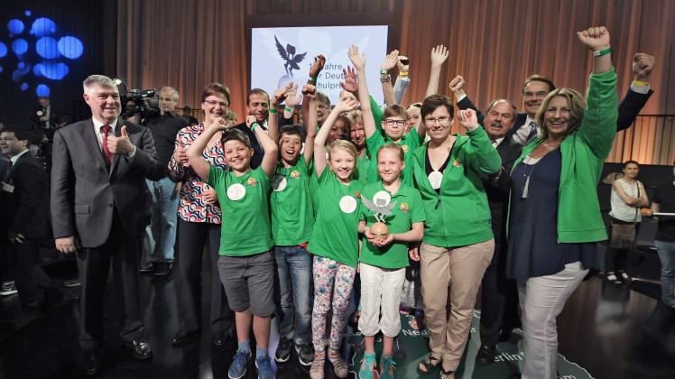 Große Freude: Die Westerländer Grundschule St. Nicolai hat gestern  beim Deutschen Schulpreis der Robert-Bosch-Stiftung einen von vier zweiten Preisen gewonnen.