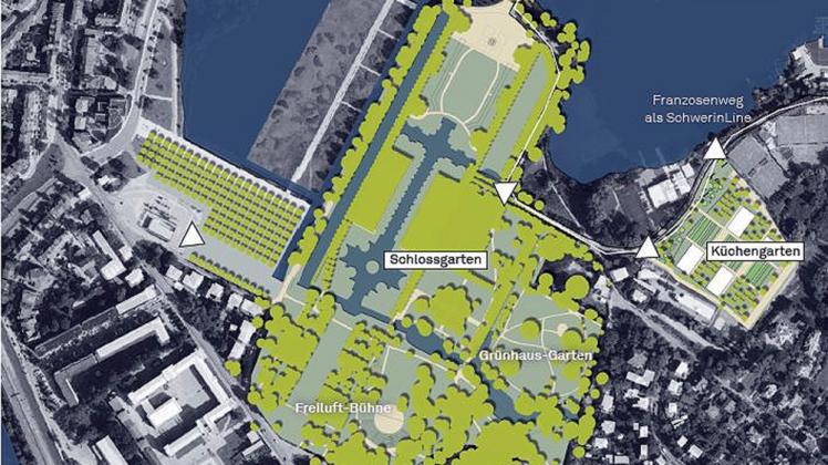 Nur ein Vorschlag: Die Machbarkeitsstudie sieht das Schlossgartenareal, aber auch den Zoo und Mueß als mögliche Flächen für eine Bundesgartenschau 2025. 