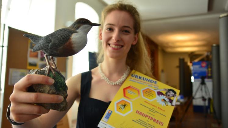 Die nordische Wasseramsel fühlt sich in Mecklenburg-Vorpommern heimisch. Abiturientin Henriette Klare hat den Vogel unter die Lupe genommen und dabei Spannendes festgestellt.  
