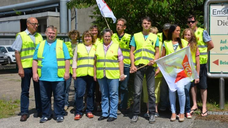 Beschäftigte der Mecklenburger Kartoffelveredlung GmbH in Hagenow traten am Mittwoch in den Warnstreik.  