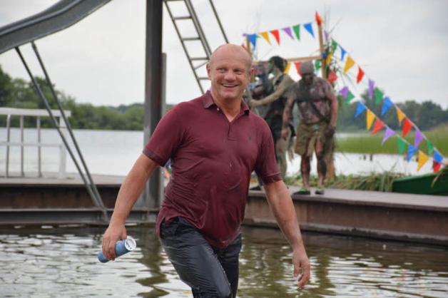 Sportvereinschef Jens Rüffer nach seiner Taufe Sportvereinschef Jens Rüffer nach seiner Taufe