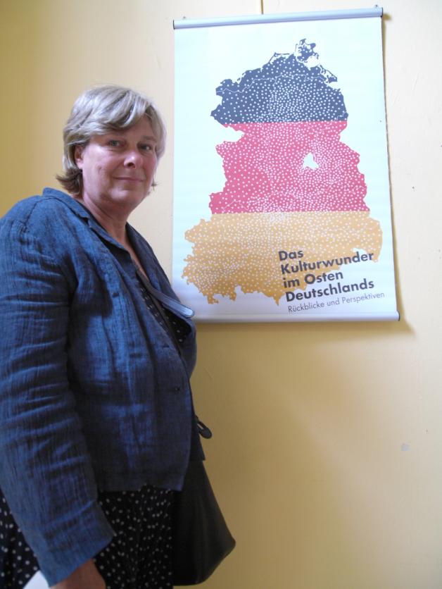 Germanistin Katrin Rohnstock, die später den Erzählsalon leitete.   