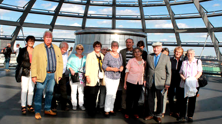 Immer wieder beeindruckend: die Güstrower Senioren in der Kuppel des Reichstags
