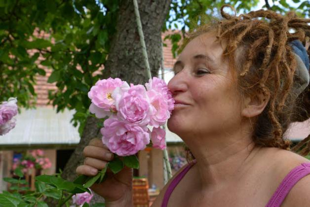 Silwia Barke-Demba liebt ihre Rosen „Mein Leben ist bunt“ ist ihre Lebensphilosophie. 
