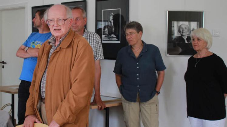 Hans Pölkow eröffnete gestern seine neue Ausstellung im Amt Güstrow-Land.  
