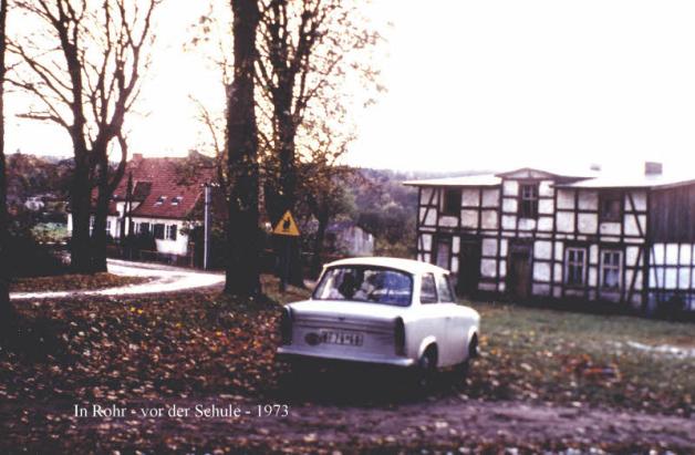 In der alten Heimat: 1973 besuchte Horst Zänger mit seiner Frau Christel deren Geburtsort Rohr.
