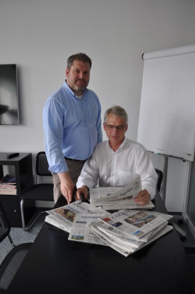 Torsten Hauwetter (links) und Andreas Meyer suchen den  Dialog mit dem Bürger. 